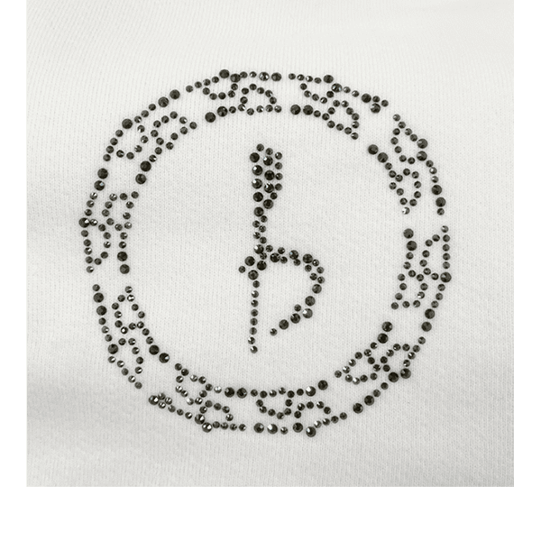 Emblem Hoodie - White/Hematite - Image 2