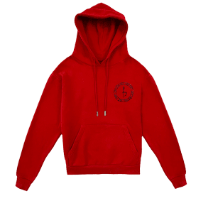 Emblem Hoodie - Red/Hematite