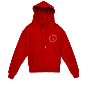 Emblem Hoodie - Red/Chrome