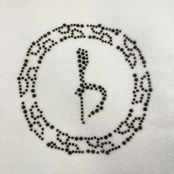 Emblem Zip Up Hoodie - Black/Clear - Image 2