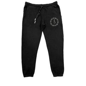 Emblem Sweatpants - Black/Clear