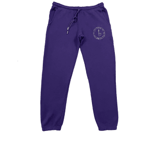 Emblem Sweatpants - Purple/Chrome
