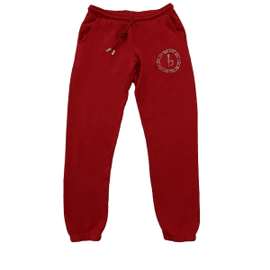 Emblem Sweatpants - Red/Chrome
