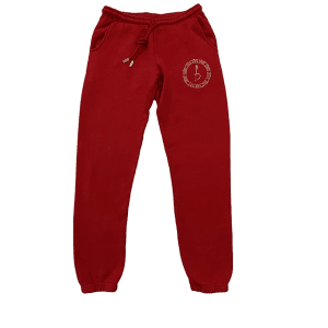 Emblem Sweatpants - Red/Clear
