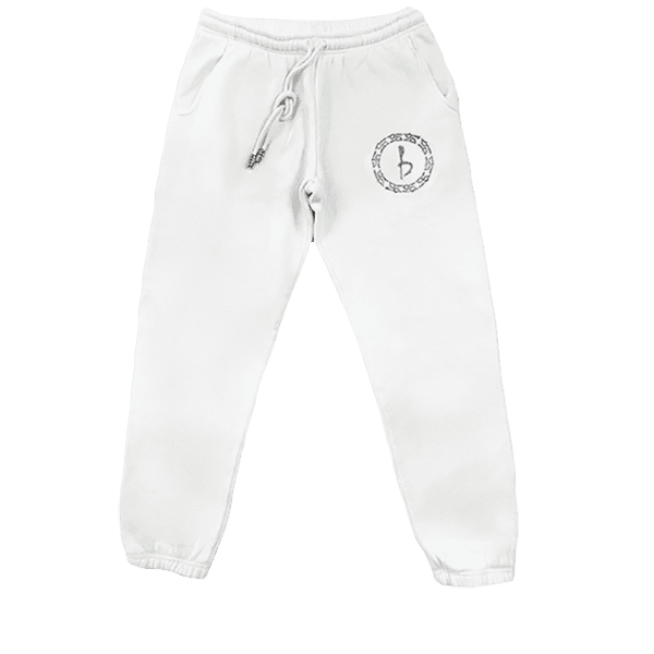 Emblem Sweatpants - White/Hem