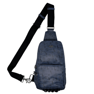 BB Pattern Sling Bag - Navy