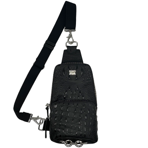 Sling Bag - Black Croc