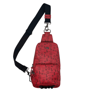 BB Pattern Sling Bag - Red
