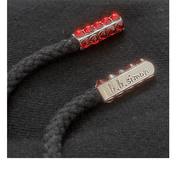 Emblem Zip Up Hoodie - Black/Red - Image 3