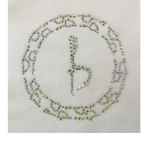 Emblem Zip Up Hoodie - White/AB - Image 2