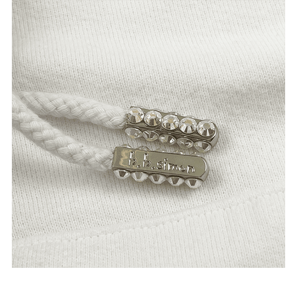 Emblem Zip Up Hoodie - White/AB - Image 3