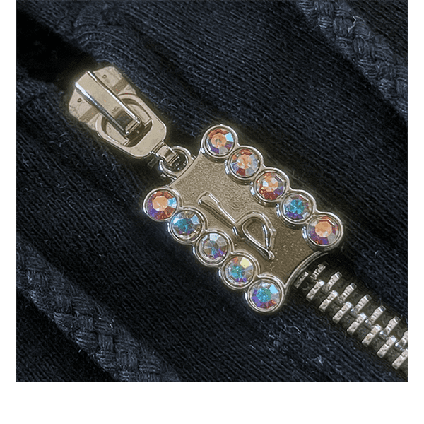 Emblem Zip Up Hoodie - Black/AB - Image 2