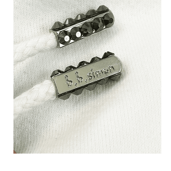 Emblem Zip Up Hoodie - White/Hematite - Image 4