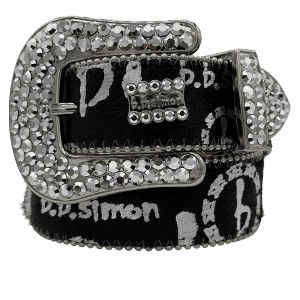 Acid Washed Pony Hair Classic - Black/Chrome