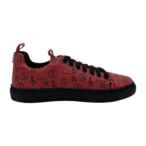 BB Pattern Shoes - Red/Black
