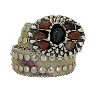 Red Jasper on Vintage Buckle