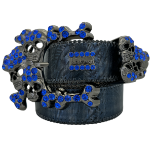 Cobalt Blue Skull Pile