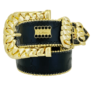 Classic Curb Chain Black/Gold Jet