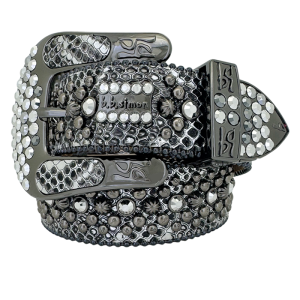 Double b Trojan- Silver Coiled Serpent/Black Chrome