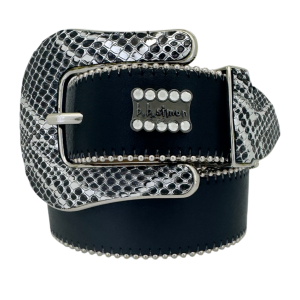 The Amir-Black /Silver Coiled Serpent-Silver/Chrome