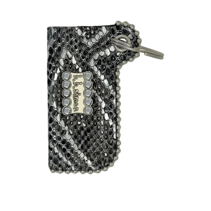 Retractable Lighter Holder - Silver Coiled Serpent/Silver JetHem