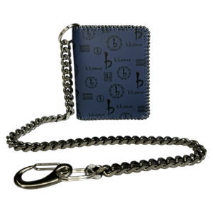 Chain Wallet - Navy bb Pattern