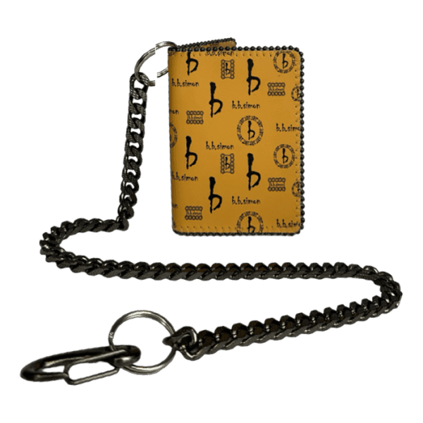 Chain Wallet - Butterscotch bb Pattern - B.B. Simon®