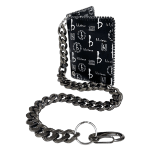 Chain Wallet - Black bb Pattern