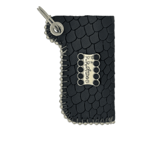 Retractable Lighter Holder - Black Dragon Scale- Jet