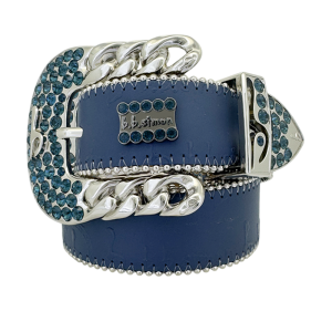 Brooklyn - Blue bb Pattern  - Silver