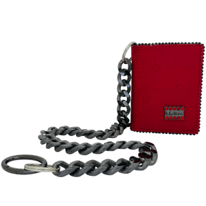 Chain Wallet- bb Pattern Red / Lt.Siam