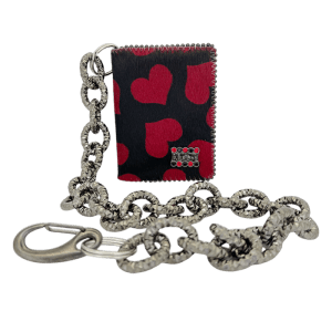 Chain Wallet-Pony Hair Red Heart