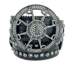 Black Crystal 'b' Wheel  - Jet Hem