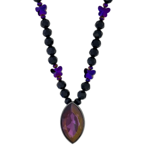 Amethyst Marquise Necklace – Purple Butterfly