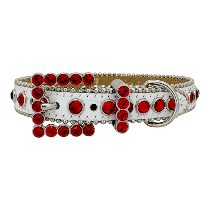 Pet Collar Red /White