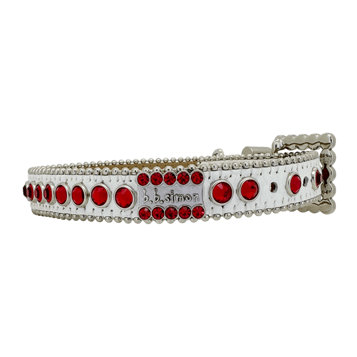 Pet Collar Red /White - Image 2