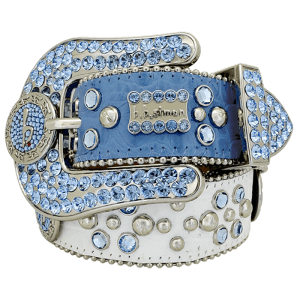 Round Crystal B - Blue/White- Lt.Sapphire