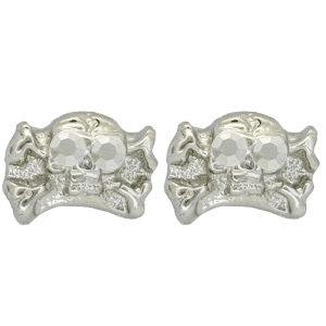 Skull Earrings - Silver/Chrome