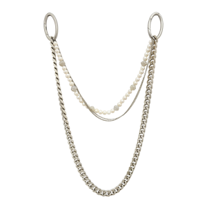 Pants Pearl & Chain1 - Silver