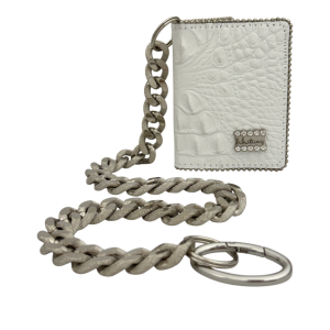 Chain Wallet / White Chrome-Silver