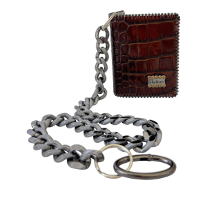 Chain Wallet / Brown Sm.Topaz-Black