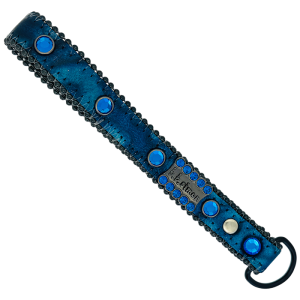 Keychain Handle -Blue Panther/ Capri Blue / Black
