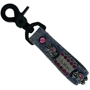 Keychain Skulls/ Cracked Purple - Amethyst