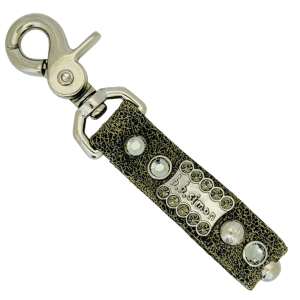 Keychain - Crystal 'b' / Khaki - B.D.