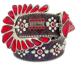 Petals Red Wave- Lt.Siam / Silver