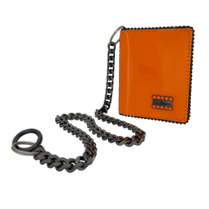 Chain Wallet - Navy bb Pattern - B.B. Simon®