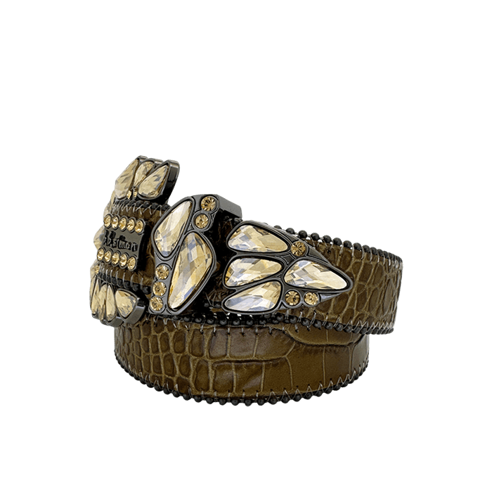 Celestina - Croc Olive  / Lt.Colorado - Black - Image 3