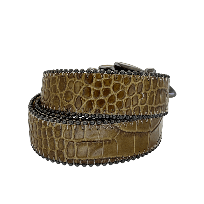 Celestina - Croc Olive  / Lt.Colorado - Black - Image 4