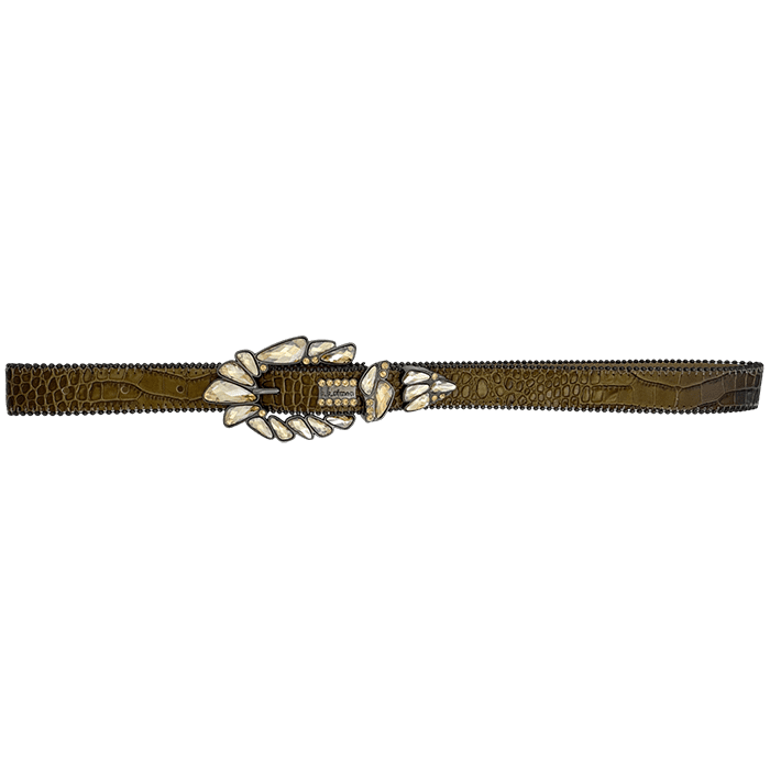 Celestina - Croc Olive  / Lt.Colorado - Black - Image 5