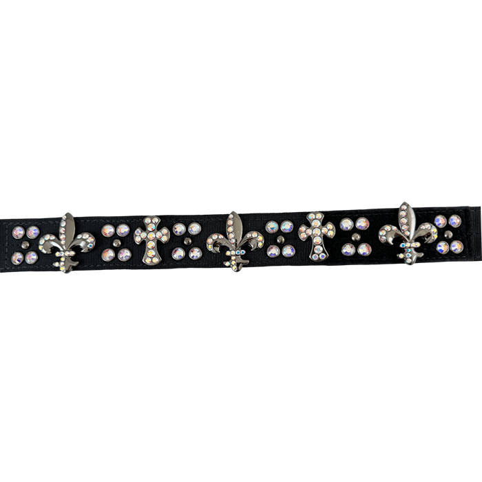 Pet Collar - Black / Fleur & Cross / AB - Image 7